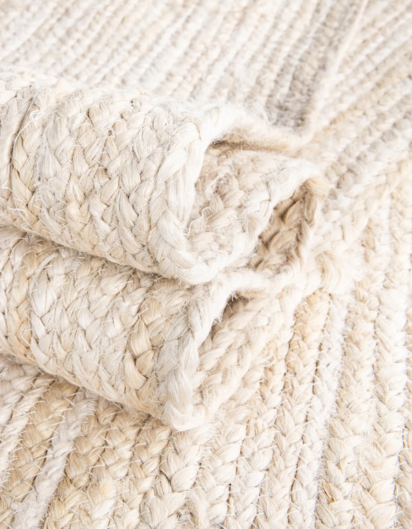 Natural Handwoven Jute Area Runner Rug For Entryway & Living Spaces