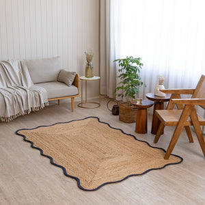 Minimalist Jute Runner Rug – Handwoven Eco-Friendly Natural Floor Accent