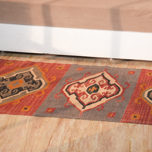 Natural Jute & Wool Braided Handmade Handwoven Jute Area Kilim runner,rugs made from wool jute