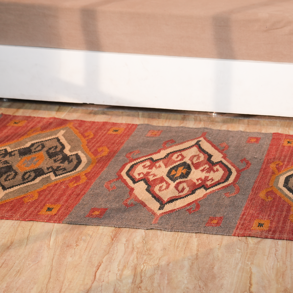 Natural Jute & Wool Braided Handmade Handwoven Jute Area Kilim runner,rugs made from wool jute