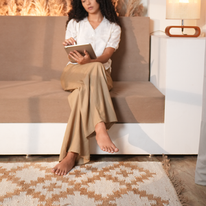 Minimalist Jute Runner RugHandwoven Eco-Friendly Natural Floor Accent