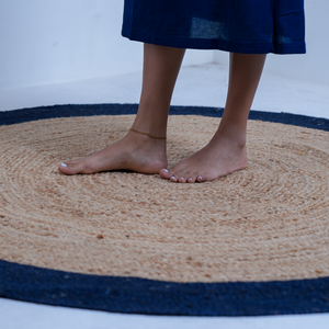 Hand Braided Natural jute Rug, jute area rug, Oriental rug, Braided carpet, Bohemian rug , Round jute rug Circle jute rug