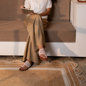 Handmade Cotton Flat Weave Rug, Custom Size Dhurrie Area Rug for Living Room, Bedroom & Hallway, Soin Blue Cotton Floor Rug