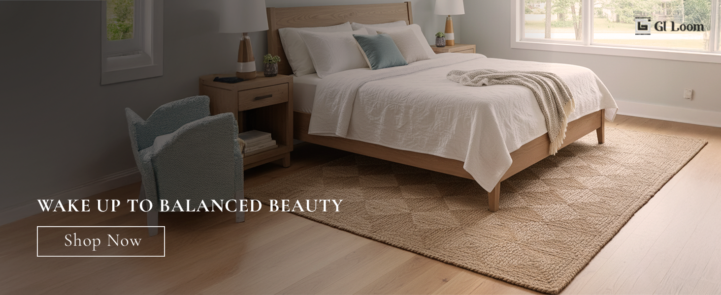 Geometric Pattern Jute RugHandbraided Rustic Eco-Friendly Accent - a2