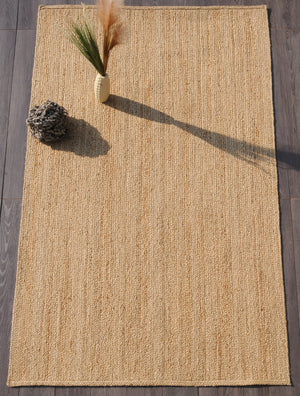 Natural Jute Rug - Handwoven Eco-Friendly Rug, Flatweave Jute Rug for Living Room