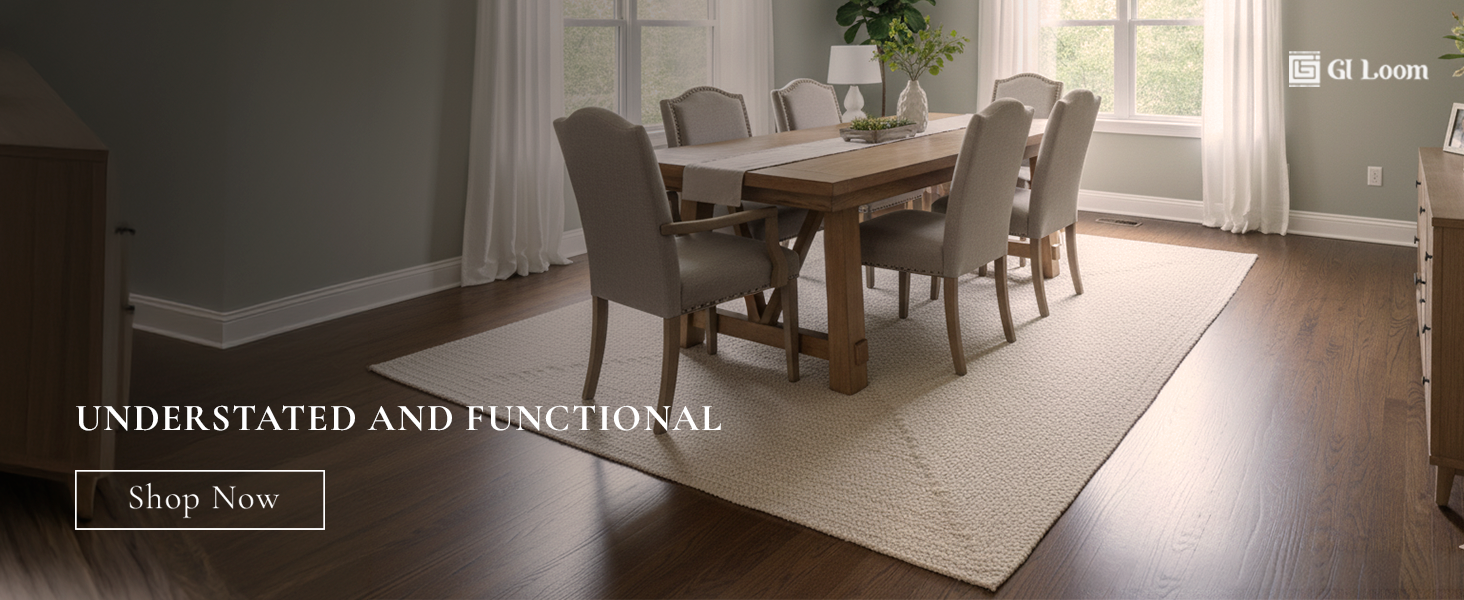 Ivory White Hand-Braided Hemp RugMinimalist Solid Design - a4