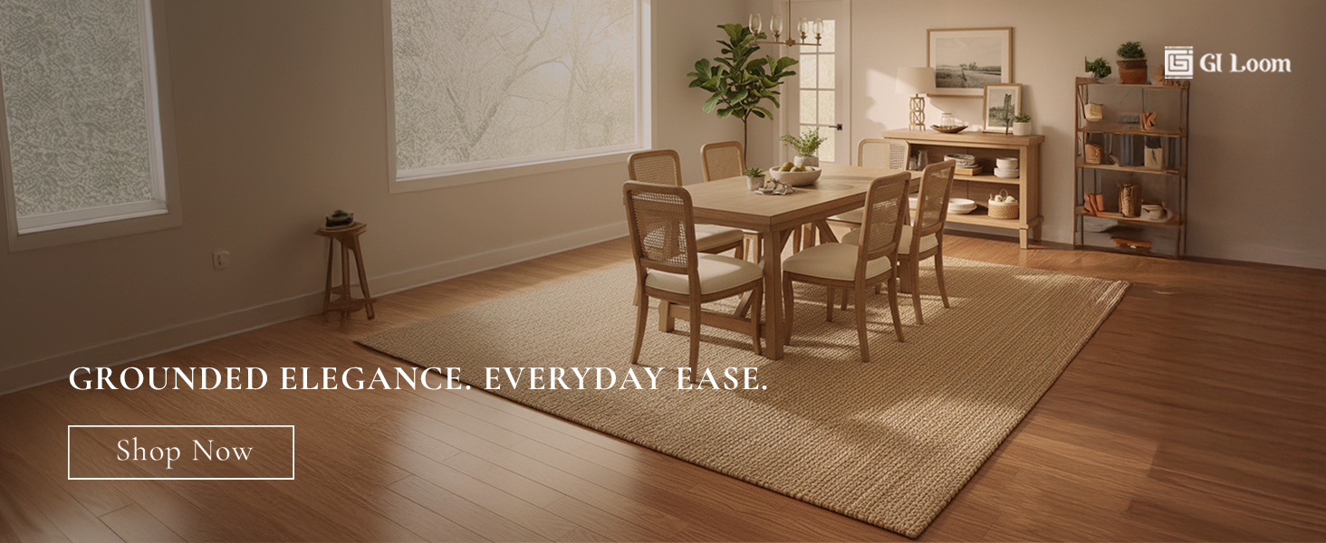 Rustic Jute Area RugHandcrained Eco-Friendly Braided Floor Mat - a2