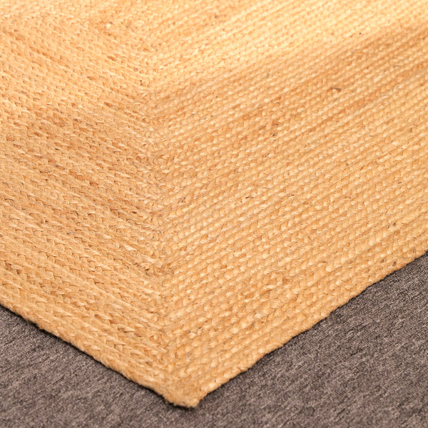 Handwoven Natural Jute Area Rug Eco-friendly Braided Rectangle Rug