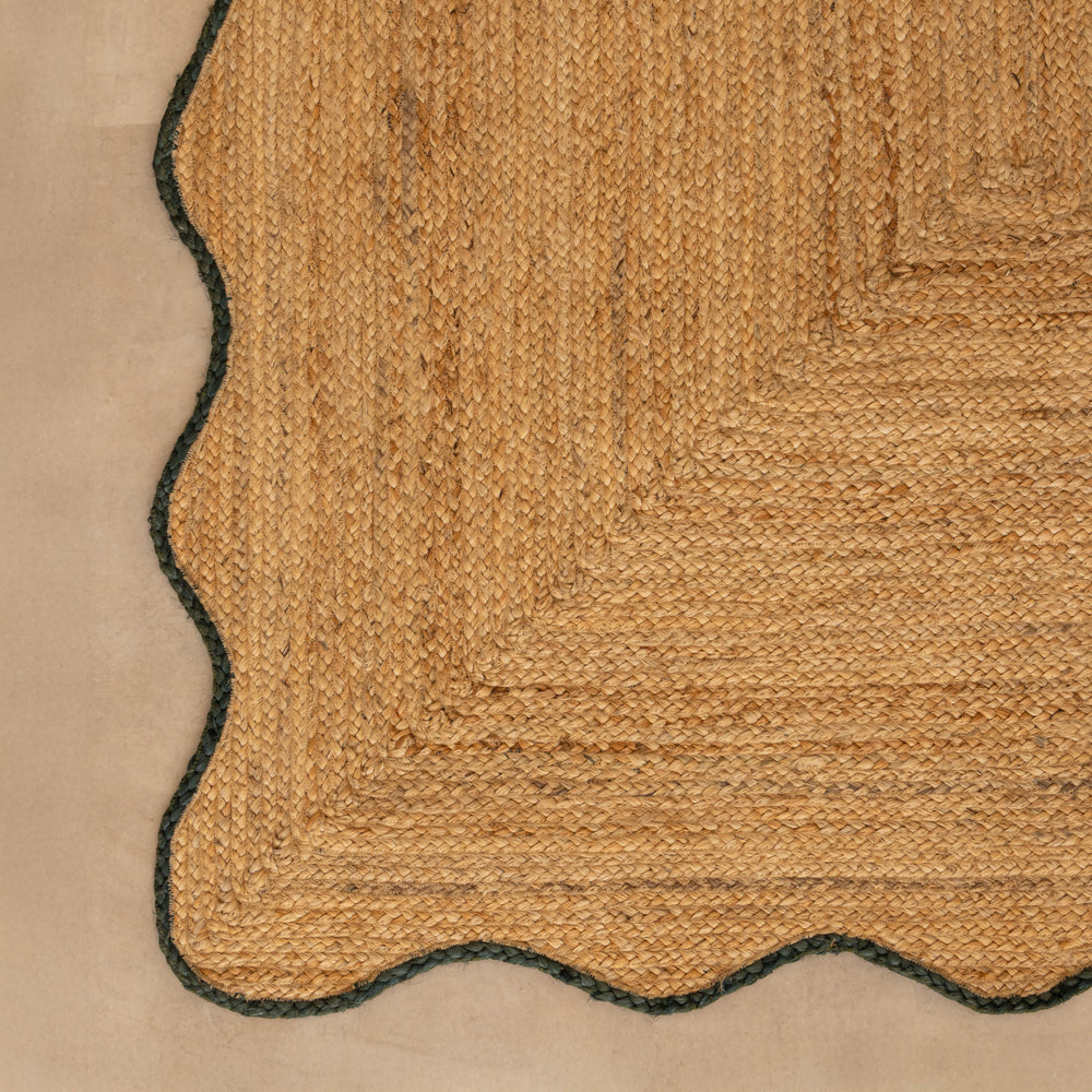Handbraided Jute Natural Ethnic Rug