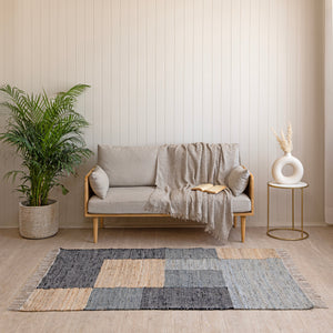 Minimalist Jute Runner RugHandwoven Eco-Friendly Natural Floor Accent