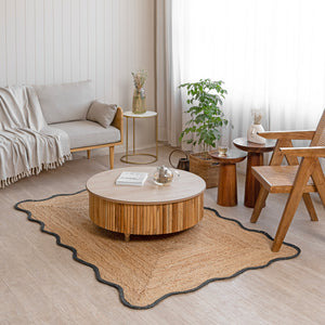 Minimalist Jute Runner Rug – Handwoven Eco-Friendly Natural Floor Accent