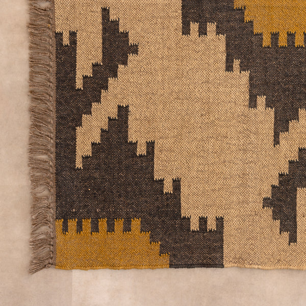 Boho kilim Rug Handwoven Gemteric Rug Tribal Area Rug Morocan Style Rug