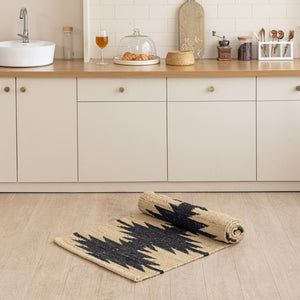 Minimalist Jute RugHandwoven Eco-Friendly Natural Floor Accent