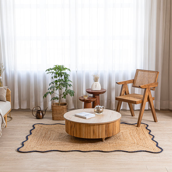 Minimalist Jute Runner Rug – Handwoven Eco-Friendly Natural Floor Accent