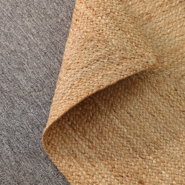 Handwoven Natural Jute Area Rug | Handmade Eco-Friendly Woven Floor Rug for Living Room, Bedroom & Hallway