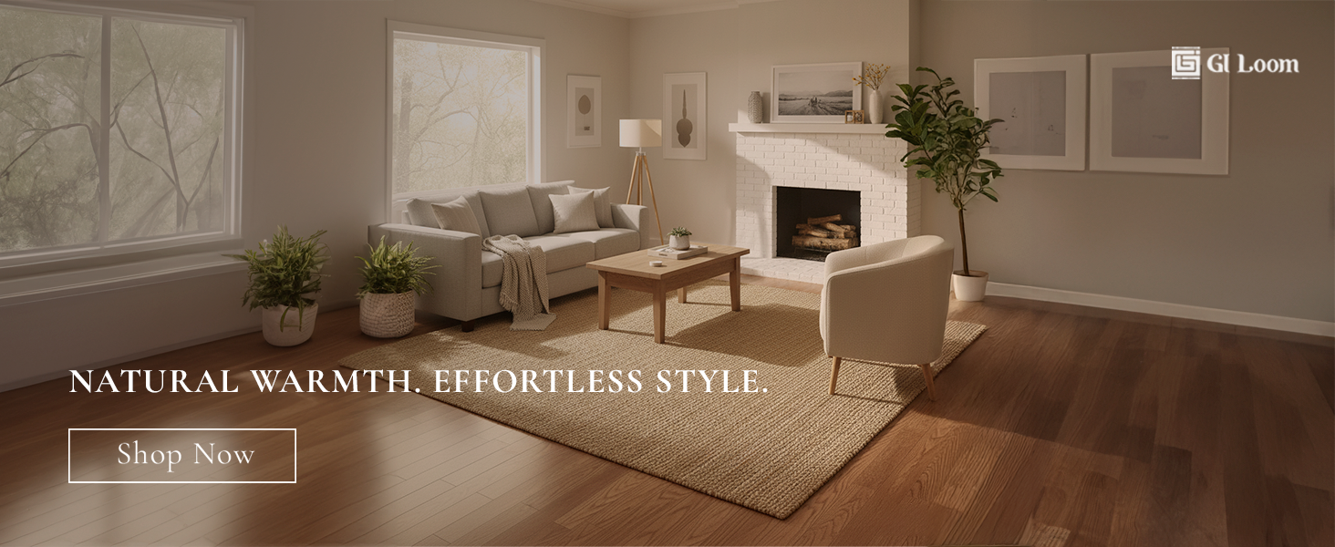 Rustic Jute Area RugHandcrained Eco-Friendly Braided Floor Mat - a3