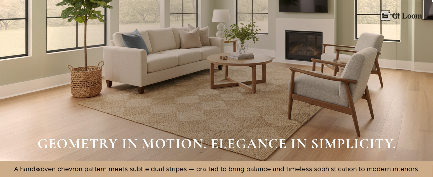 Geometric Pattern Jute RugHandbraided Rustic Eco-Friendly Accent - a3