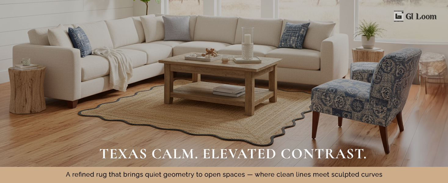 Minimalist Jute RugHandwoven Eco-Friendly Natural Floor Accent - a2