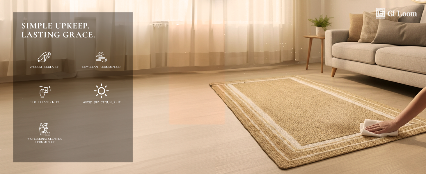 Natural Jute RunnerHandwoven Eco-Friendly Rug with Border Accents - a6