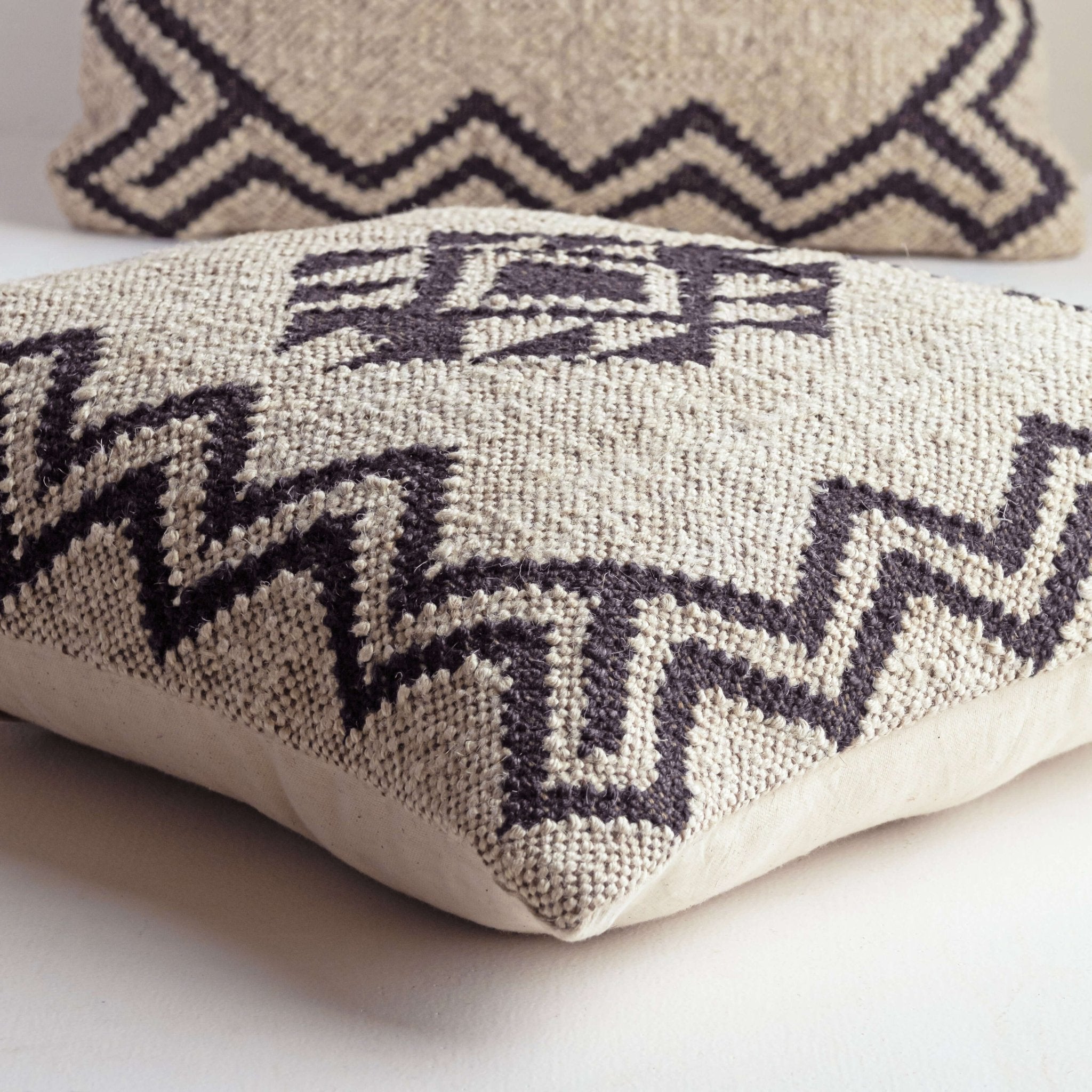 Aztec - Inspired Wool Jute Cushion Covers - Gahlot International