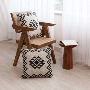 Aztec-Inspired Wool Jute Cushion Covers | Set of 2