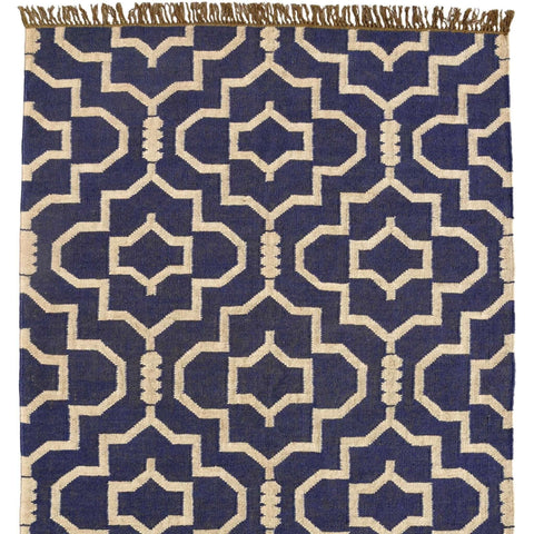 Bohemian Handwoven Rug - Wool and Jute Mix - Gahlot International