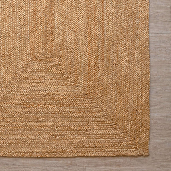 Handcrafted Natural Hemp Rug with Subtle Textured Design - Rustic Elegance - Gahlot International