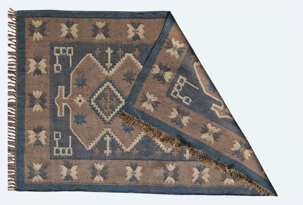 Handmade Kilim Wool Jute Rug - Gahlot International
