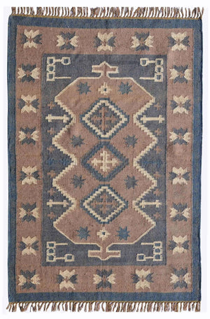 Handmade Kilim Wool Jute Rug - Gahlot International