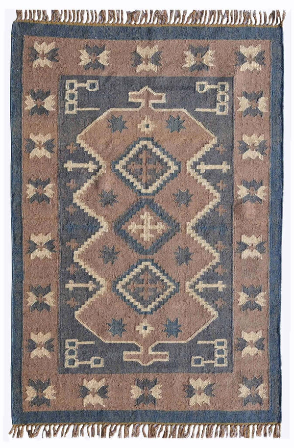 Handmade Kilim Wool Jute Rug - Gahlot International