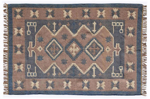 Handmade Kilim Wool Jute Rug - Gahlot International