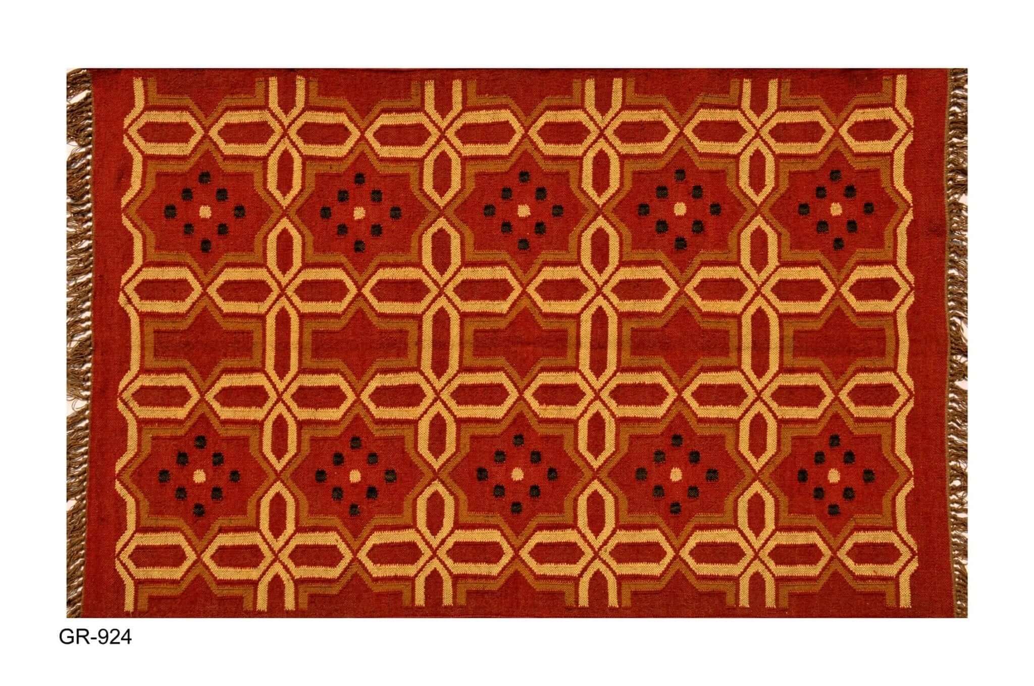 Vintage kilim rug, Turkish large kilim rug, Red kilim rug, Bohemian rug, Striped rug, Kilim rug, Home decor, Floor rug 9 x 12 ft - Gahlot International