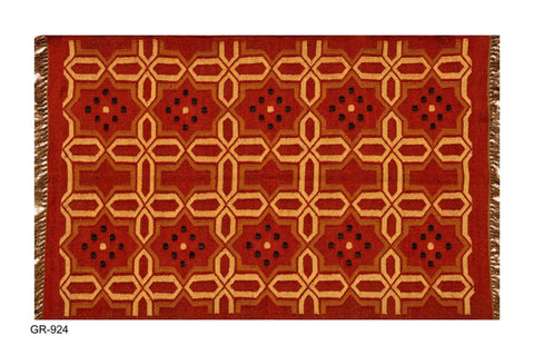 Vintage kilim rug, Turkish large kilim rug, Red kilim rug, Bohemian rug, Striped rug, Kilim rug, Home decor, Floor rug 9 x 12 ft - Gahlot International