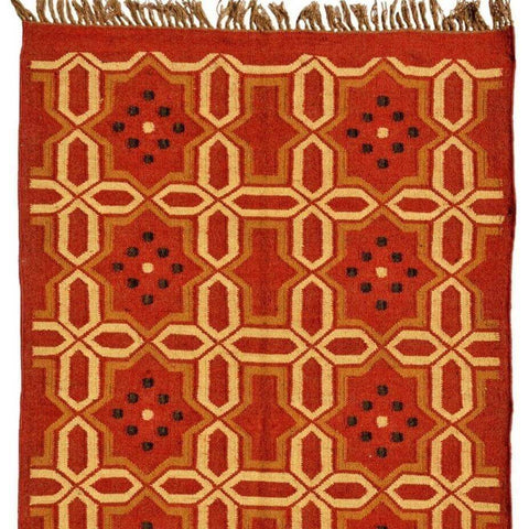 Vintage kilim rug, Turkish large kilim rug, Red kilim rug, Bohemian rug, Striped rug, Kilim rug, Home decor, Floor rug 9 x 12 ft - Gahlot International
